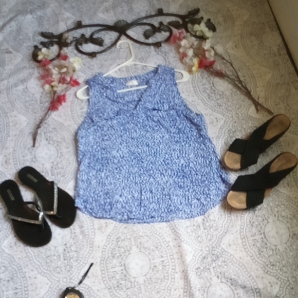 CUTE blue ladies summer blouse - Picture 8 of 14